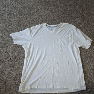 Men's White V-Neck Shirt